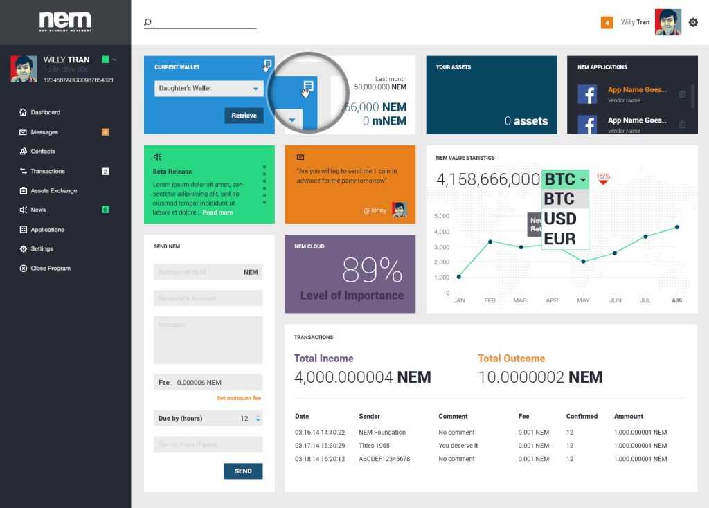 Dashboard_Movable Tiles