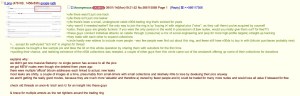 4chan screenshot summarizing the theory. 