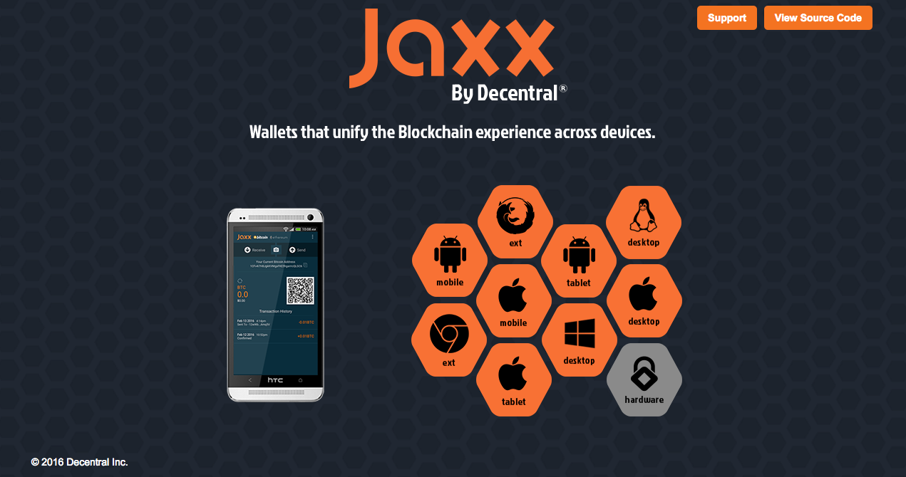 Jaxx Splash Page