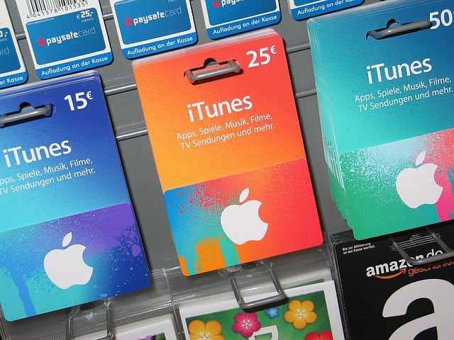 iTunes gift cards