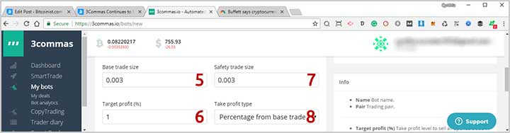 3Commas Automated Trading Bot Steps 5-8