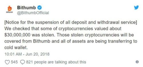 Bithumb Exchange Hacked