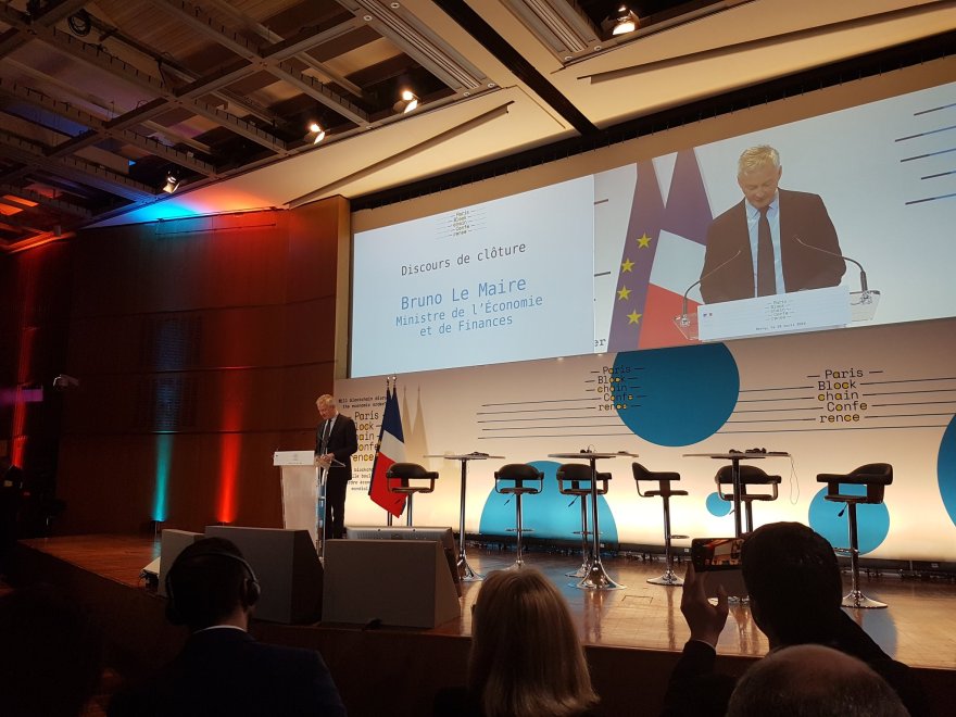 Bruno Le Maire Cryptocurrency Regulations Paris Blockchain Week Summit