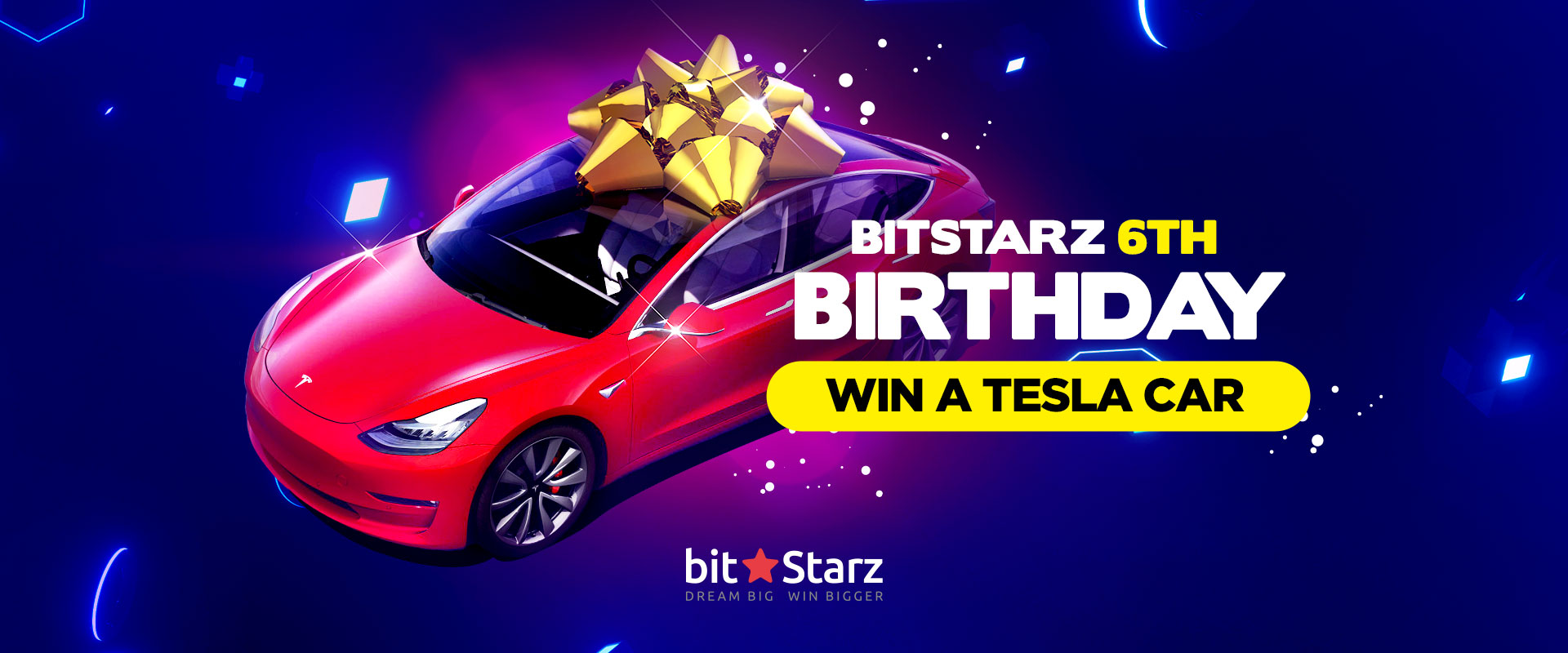 Celebrate BitStarz’ Birthday and Win a Tesla Model 3!