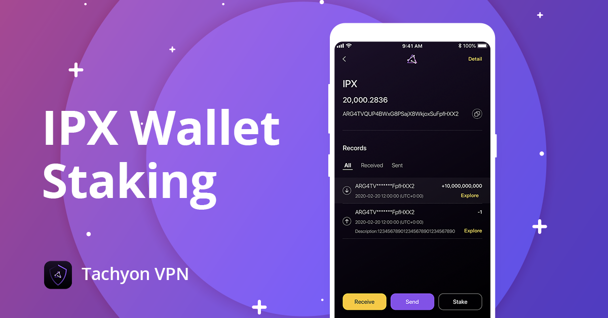 tachyon protocol IPX Wallet Staking PR