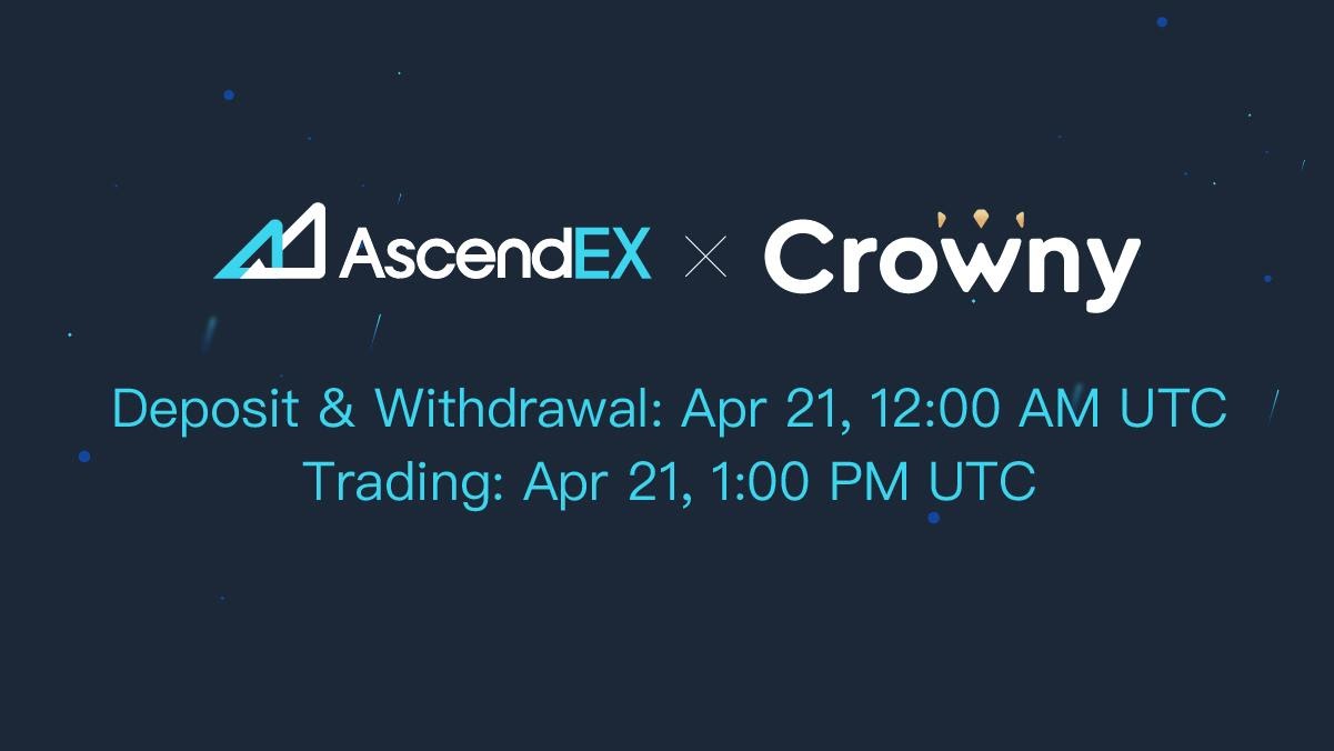 Crowny Listing on AscendEX