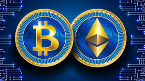 Picture of Bitcoin and Ethereum logo side by side