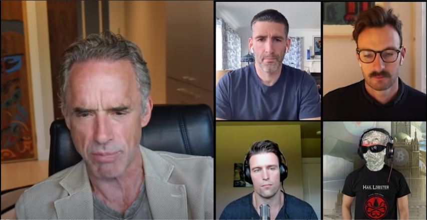 Jordan Peterson, screenshot from the pod.