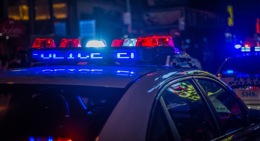 Binance, police lights