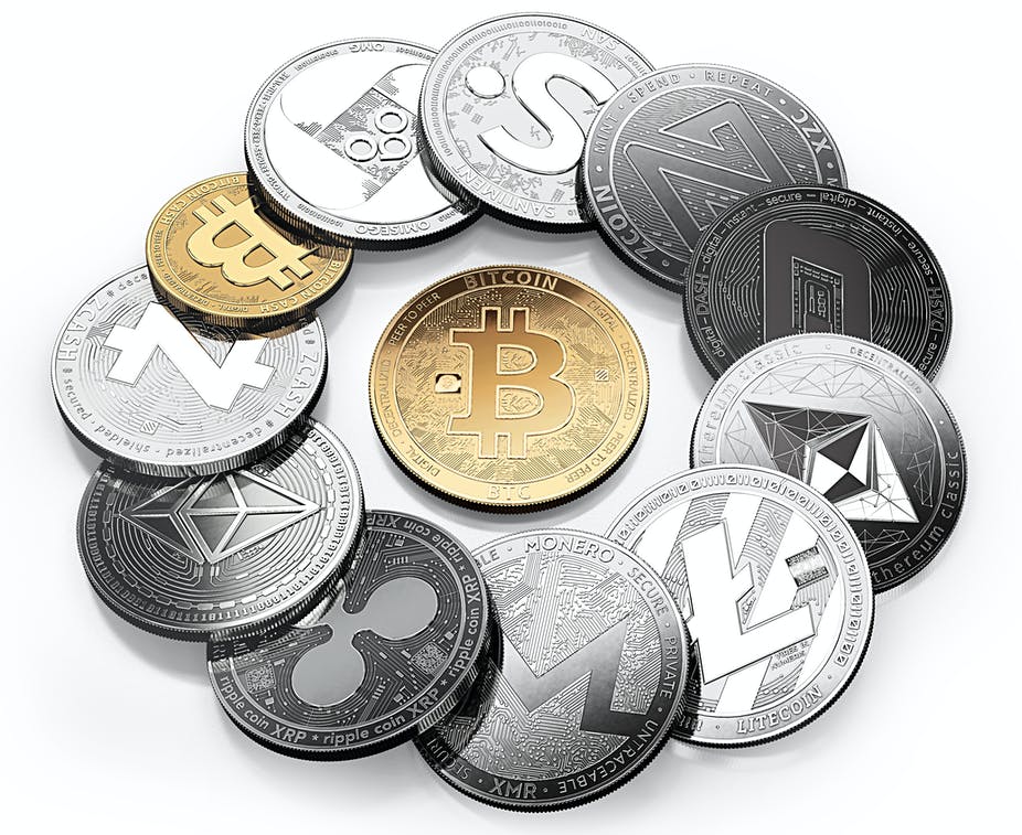 Picture of various altcoins