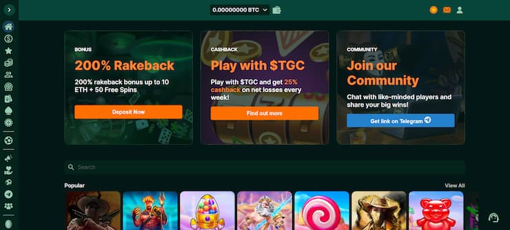 TG.Casino is a top choice if you're looking for high RTP casino gambling