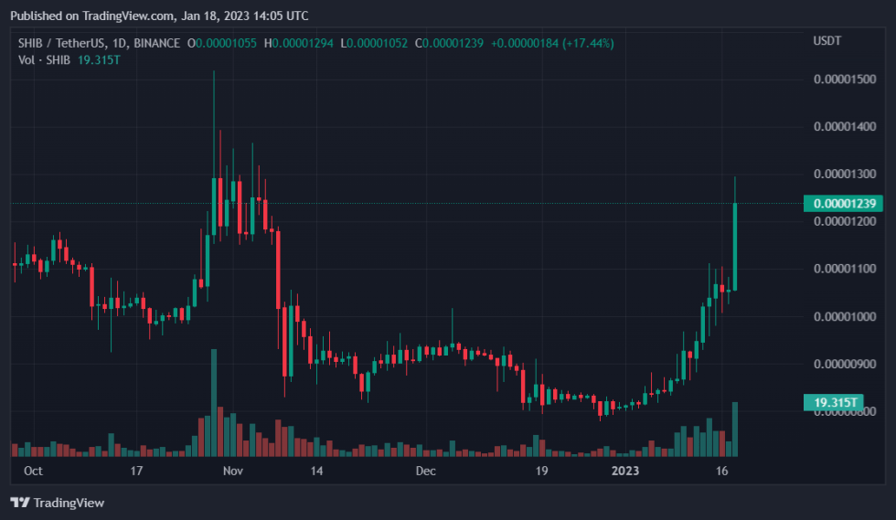 SHIB Surges By 20% Pushing Burn Rate By 613%