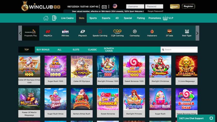 Winclub88 is a top choice among online casinos in Malaysia.