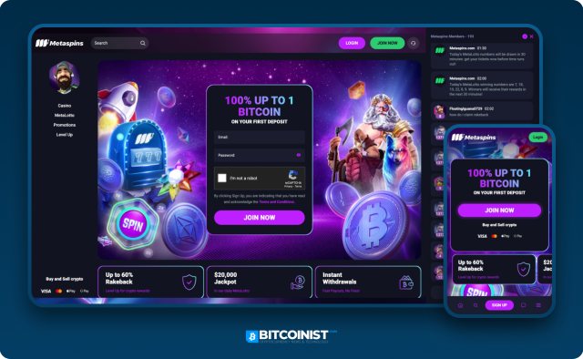 Metaspins Casino Bitcoin Bonus