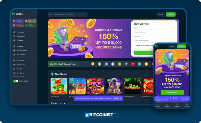 Wild Casino Bitcoin Bonus