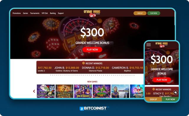 Grande Vegas real money online casino