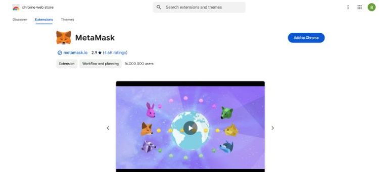 Install the MetaMask Extension