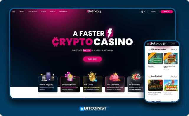 Betplay Casino BTC Bonus