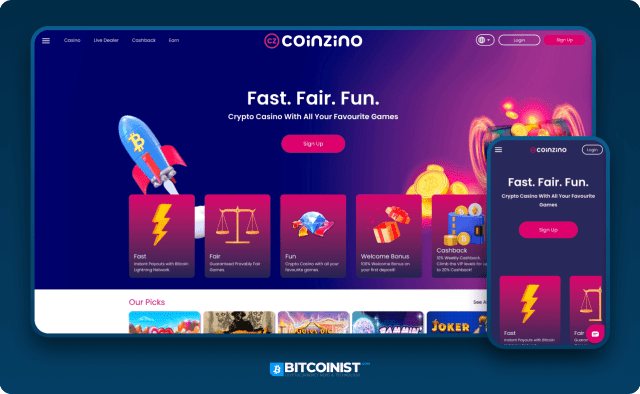 Coinzino Bitcoin Slots