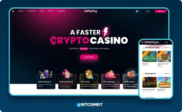 Betplay Canada bitcoin casino