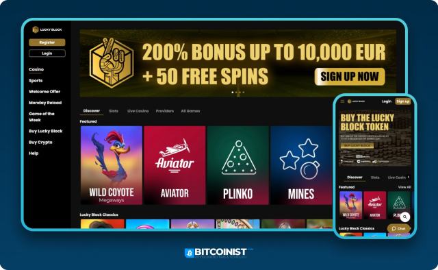 Luckyblock Canada bitcoin casino