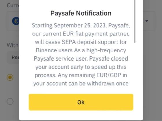 Binance EU users