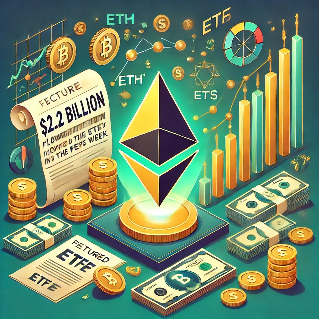 $2.2 Billion Flows into Ethereum ETFs