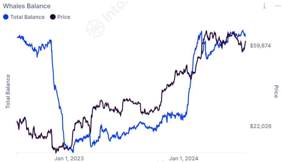 Whales accumulating Bitcoin | Source: @intotheblock via X