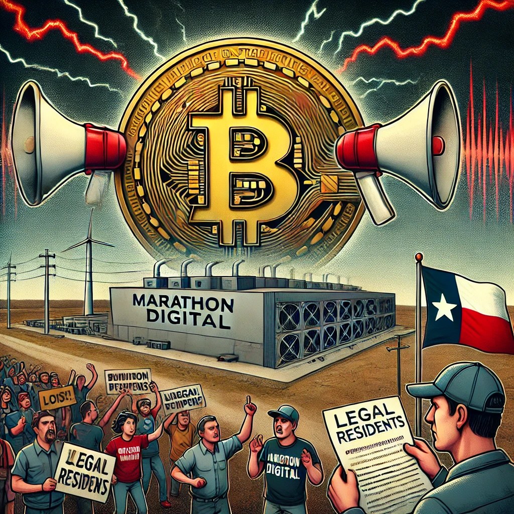 Crypto Clash: Texas Residents Sue Marathon Digital Over ‘Unbearable’ Bitcoin Mining Noise