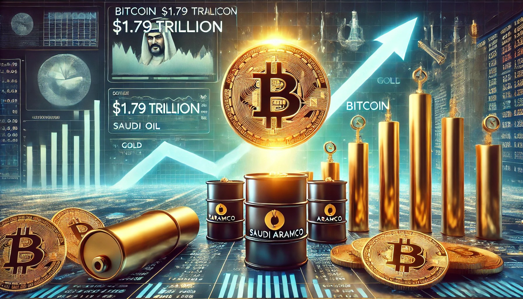 Bitcoin Surpasses $1.79 Trillion Oil Giant Saudi Aramco – Can BTC Climb Up And Pass Gold?