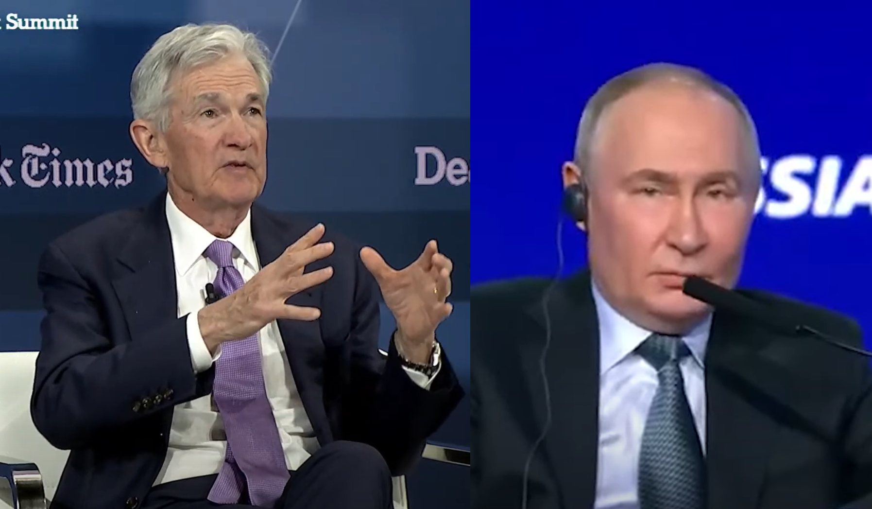 Bitcoin Jerome Powell Vladimir Putin