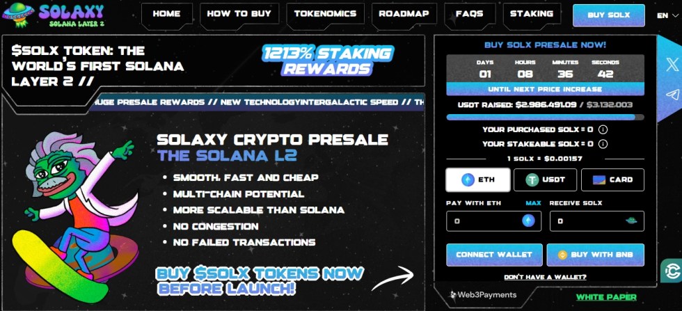 $SOLX Presale