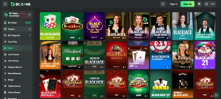 BC Game Bitcoin Blackjack