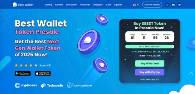 Best Wallet Token crypto meme coin website