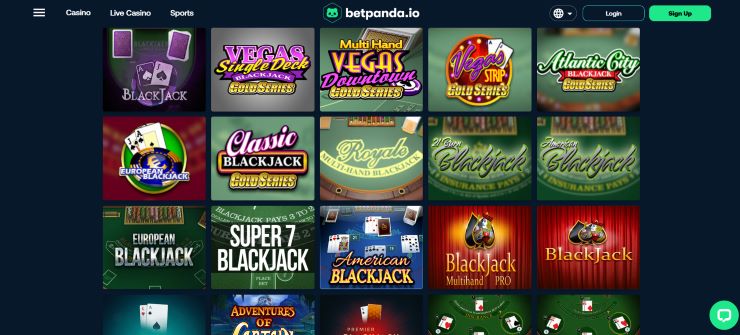 Betpanda Step 4 Play Blackjack