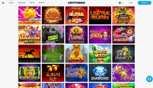 Cryptorino crypto slots casino