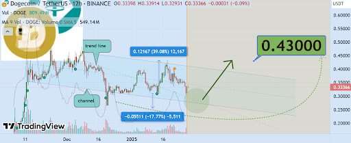 Dogecoin มีโอกาสมุ่งสู่ $0.43