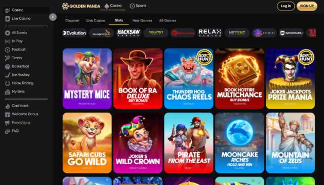 Golden Panda bitcoin slots online