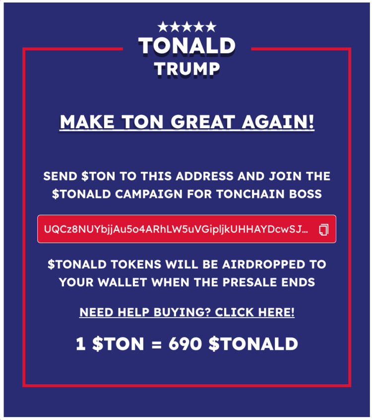 Presale $TONALD Tonald Token