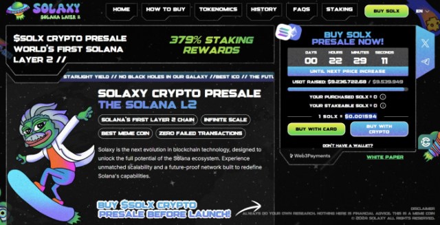 $SOLX Presale