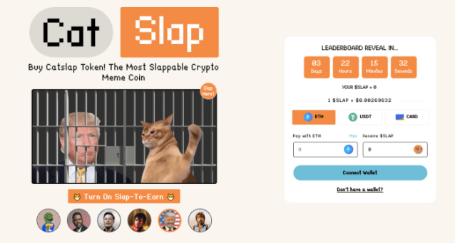 Catslap lets you slap Trump