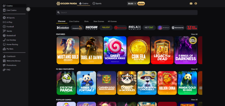 Golden Panda aviator gambling site