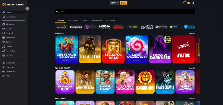 Instant Casino aviator game platform