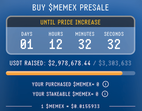 Buy $MEMEX Presale