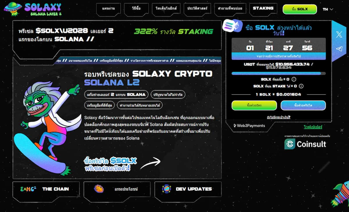 Solaxy เหรียญคริป