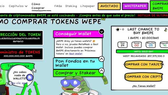 WEPE, la mejor criptomoneda para comprar ahora mientras el precio de BTC se recupera lentamente 