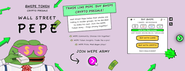 Wall Street Pepe is on track to be the best presale to buy