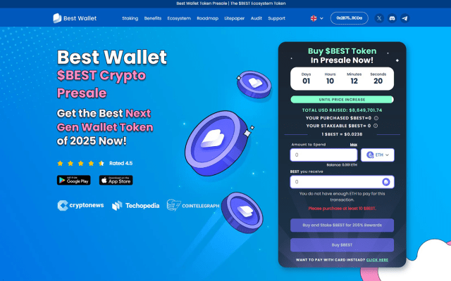 best wallet token κεντρική σελίδα