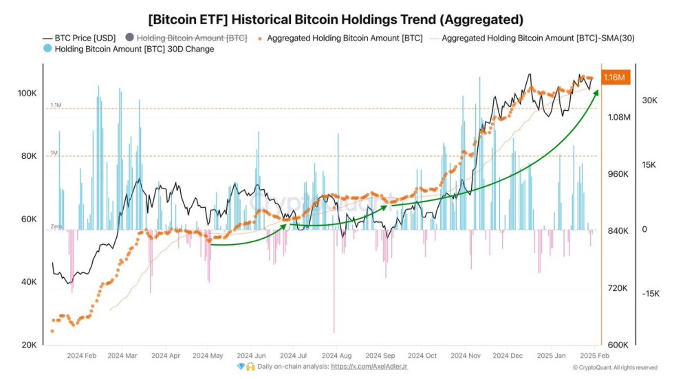 Bitcoin Historical Holdings Trend | Source: Axel Adler on X