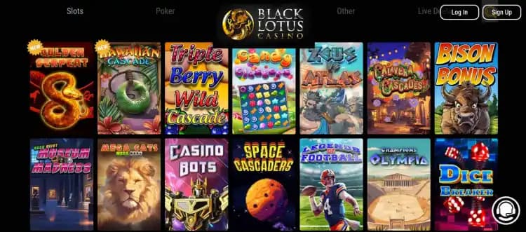 offshore casinos Black Lotus Slots